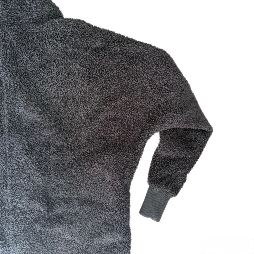 Cozy Black Teddy Jacket - Picture 6 of 7
